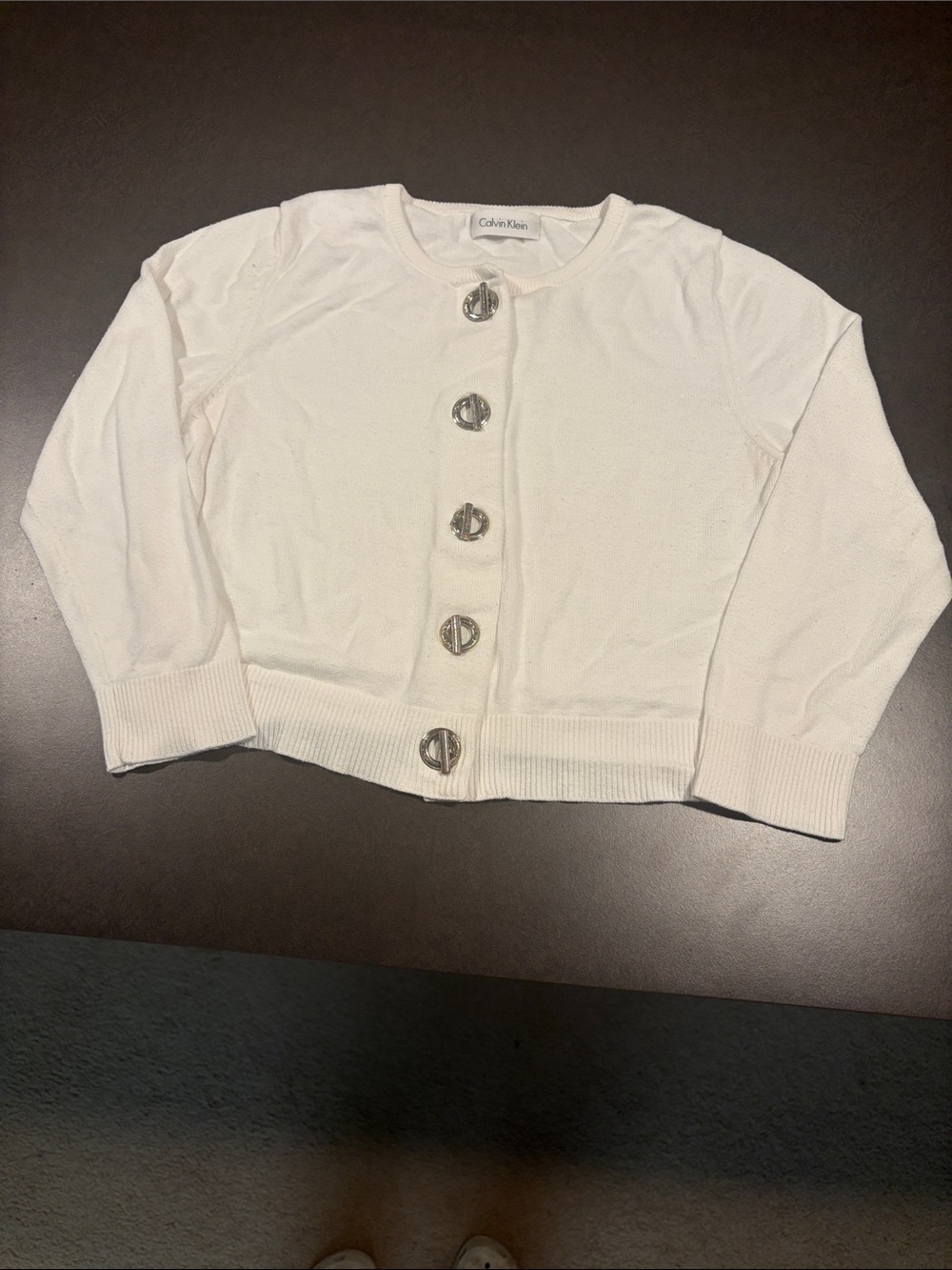 Kids white button-front top